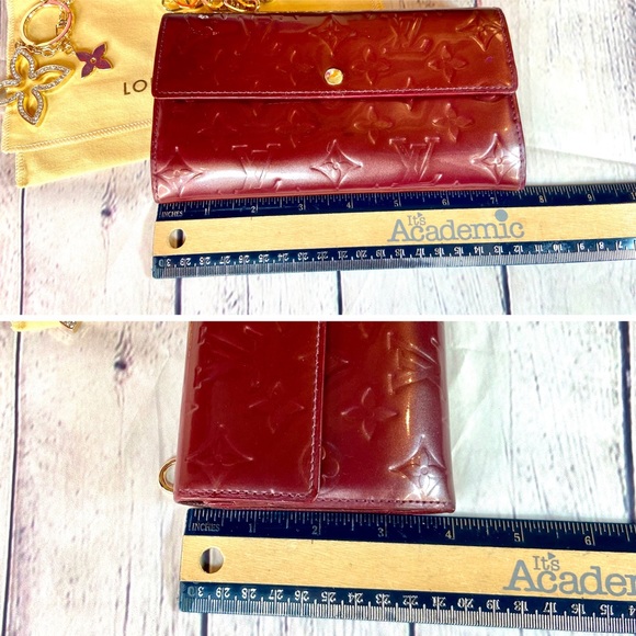 Louis Vuitton Bordeaux color vernis Sarah wallet crossbody - Picture 12 of 16